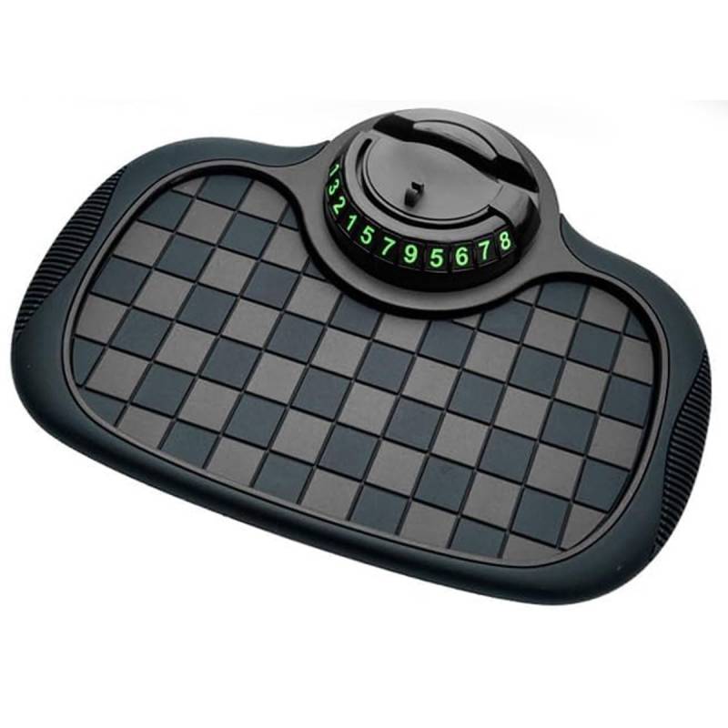 Multifunktionale Anti-Rutsch-Matte fürs Auto, Armaturenbrettmatte mit Handyhalterung im Auto, rutschfest, drehbar, Anti-Rutsch-Pad fürs Armaturenbrett mit Nummer for Handys, Sonnenbrillen, Schlüssel, von BDCPMT