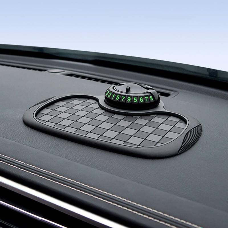 Multifunktionales Anti-Rutsch-Pad fürs Auto, drehbares Anti-Rutsch-Pad fürs Armaturenbrett mit Nummer, 360° drehbare Ablagematte fürs Armaturenbrett, 4-in-1-Anti-Rutsch-Matte fürs Armaturenbrett, Auto von BDCPMT