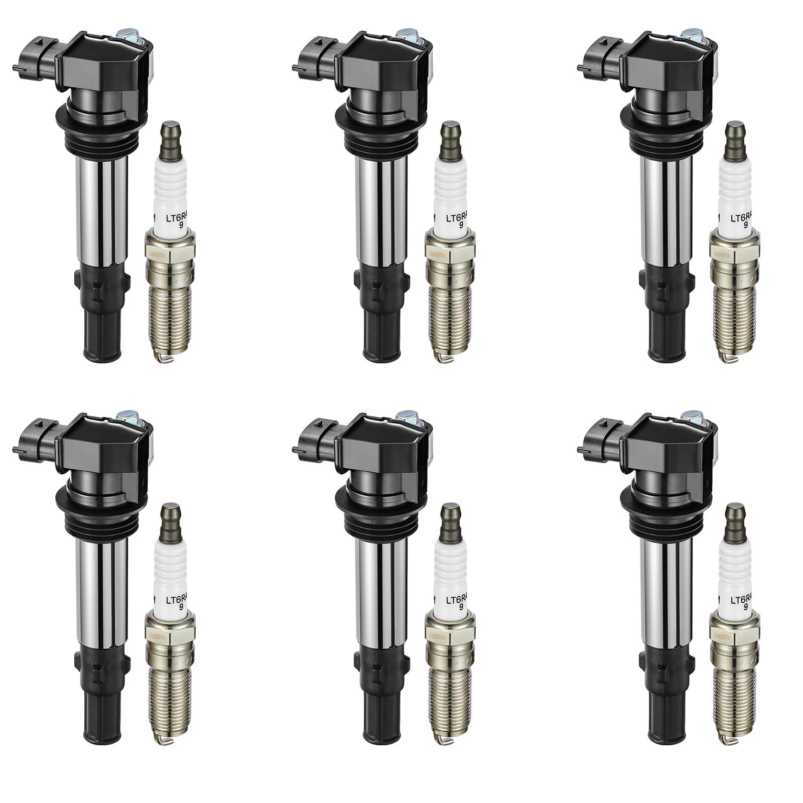 BDFHYK Zündspulenpaket UF375 und Iridium Zündkerzen 6509 kompatibel mit Buick Allure Enclave LaCrosse Rendezvous Cadillac CTS SRX Chevy Traverse GMC Acadia Saturn Outlook 2.8L 3.6L V6, 4 Stück BDFHYK Zündspulenpaket UF375 und Iridium Zündkerzen 6509 kompatibel mit Buick Allure Enclave LaCrosse Rendezvous Cadillac CTS SRX Chevy Traverse GMC Acadia Saturn Outlook 2.8L 3.6L V6, 4 Stück von BDFHYK