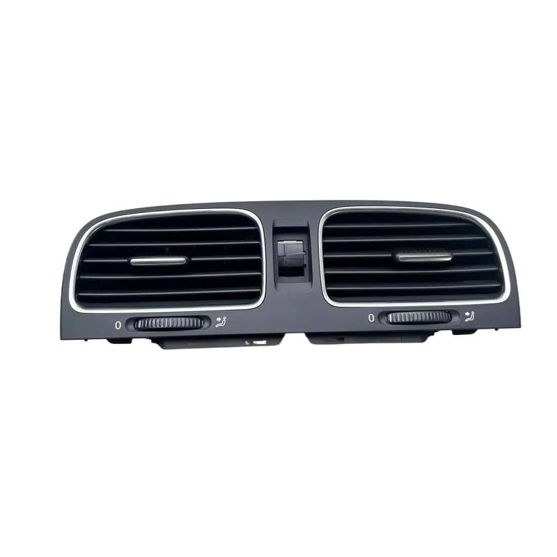 5K0819728N Neue Schwarz Chrom Armaturenbrett Center AC Air Outlet Vent Kompatibel Für VW Golf MK6 R32 GTI 2011 2012 2013 Jetta Variante 5KD819728 von BDGYJGFE