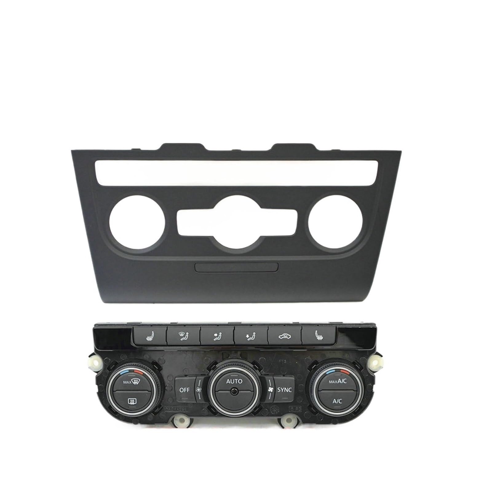 Klimaanlage Steuerschalter Sitzheizung Kompatibel Für Golf 6 MK6 VI Mit Temperaturanzeige 5ND 907 044 E/G/C/J(Heated set 044C) von BDGYJGFE
