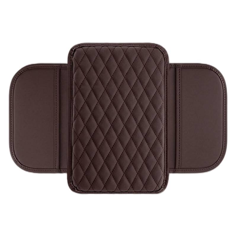 Armruheabdeckung für Auto, Mittelkonsoleabdeckung, 8x12 Zoll Leder Auto Arm Rastpad mit Seitenasche, für Autos, Braun von BEAHING