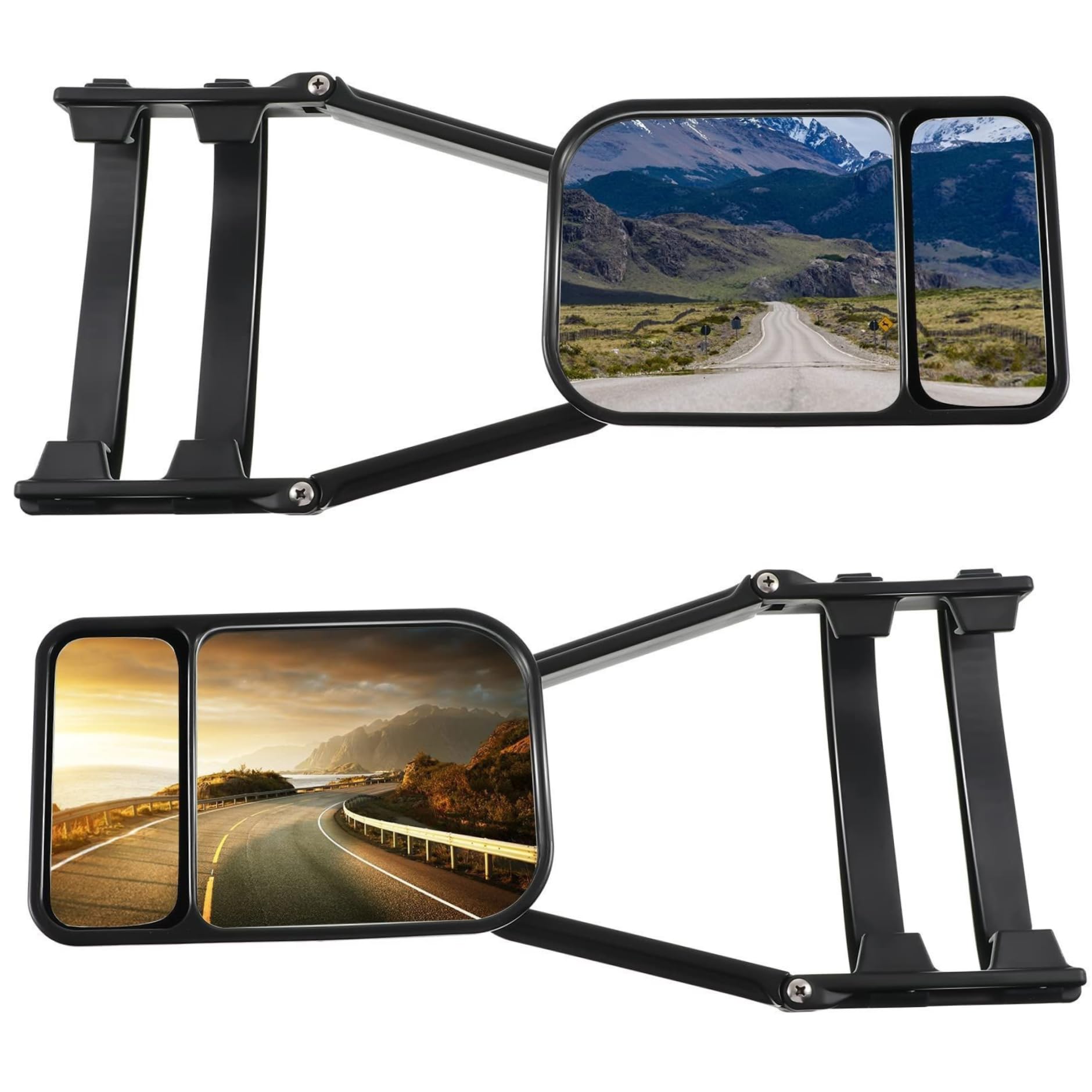Auto Rückspiegel, 2pcs Auto Rückspiegel, einstellbare verlängerte blinde Stelle, doppelte flache Zubehör für Fahrzeuge, Wohnwagen, Zubehör Auto Rückspiegel, 2pcs Auto Rückspiegel, einstellbare verlängerte blinde Stelle, doppelte flache Zubehör für Fahrzeuge, Wohnwagen, Zubehör von BEAHING