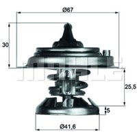 Thermostat, Kühlmittel BEHR TX 29 80D von Behr