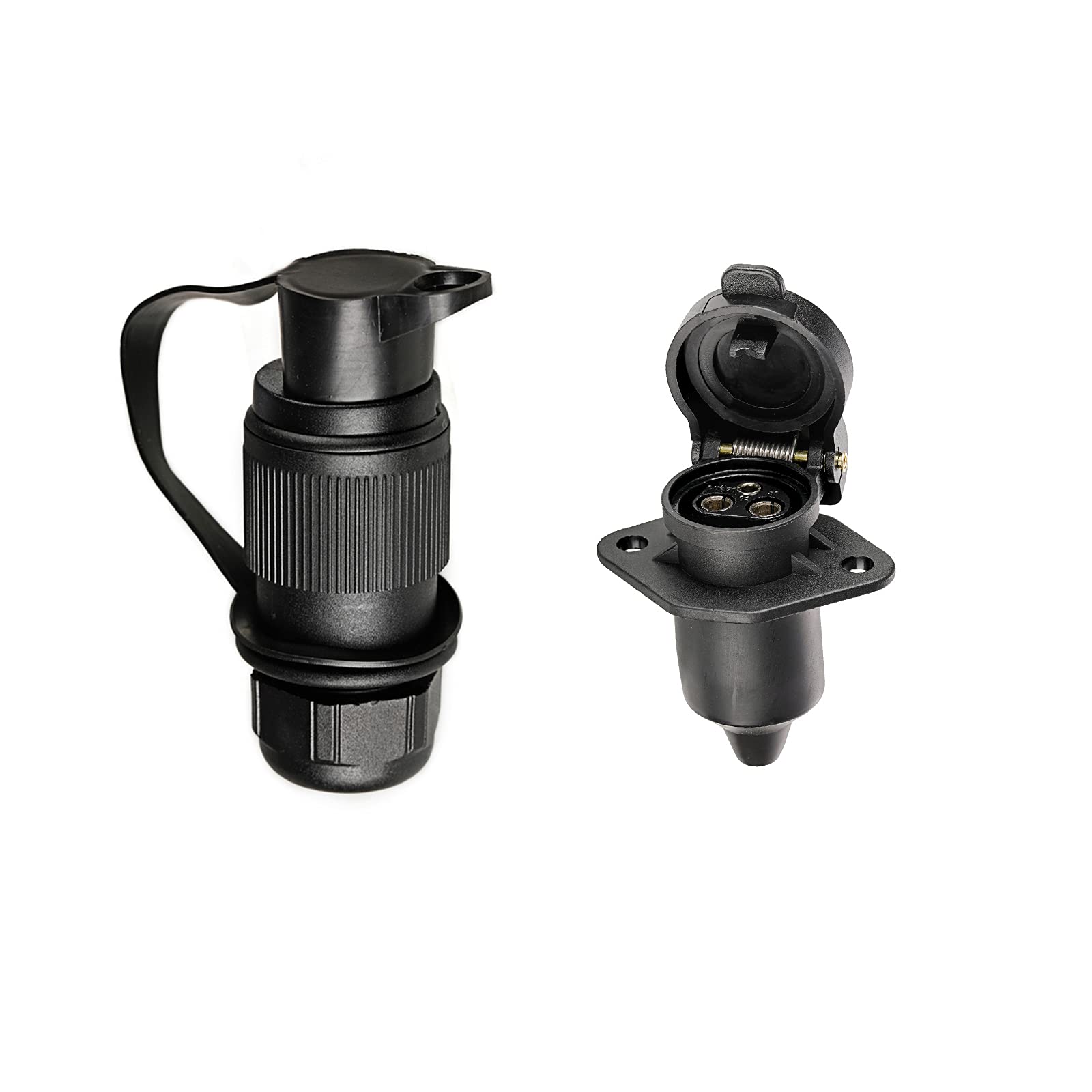 BEIJISTAR 3 pol Stecker und Steckdose, 3 Poliger Stecker Steckdose 12V Traktor, Nach DIN 9680, Flachsteckanschluss für 12V Systeme, Stecker 3 Polig für Anhänger Landmaschine (2-Loch Montagepunkt) BEIJISTAR 3 pol Stecker und Steckdose, 3 Poliger Stecker Steckdose 12V Traktor, Nach DIN 9680, Flachsteckanschluss für 12V Systeme, Stecker 3 Polig für Anhänger Landmaschine (2-Loch Montagepunkt) von BEIJISTAR