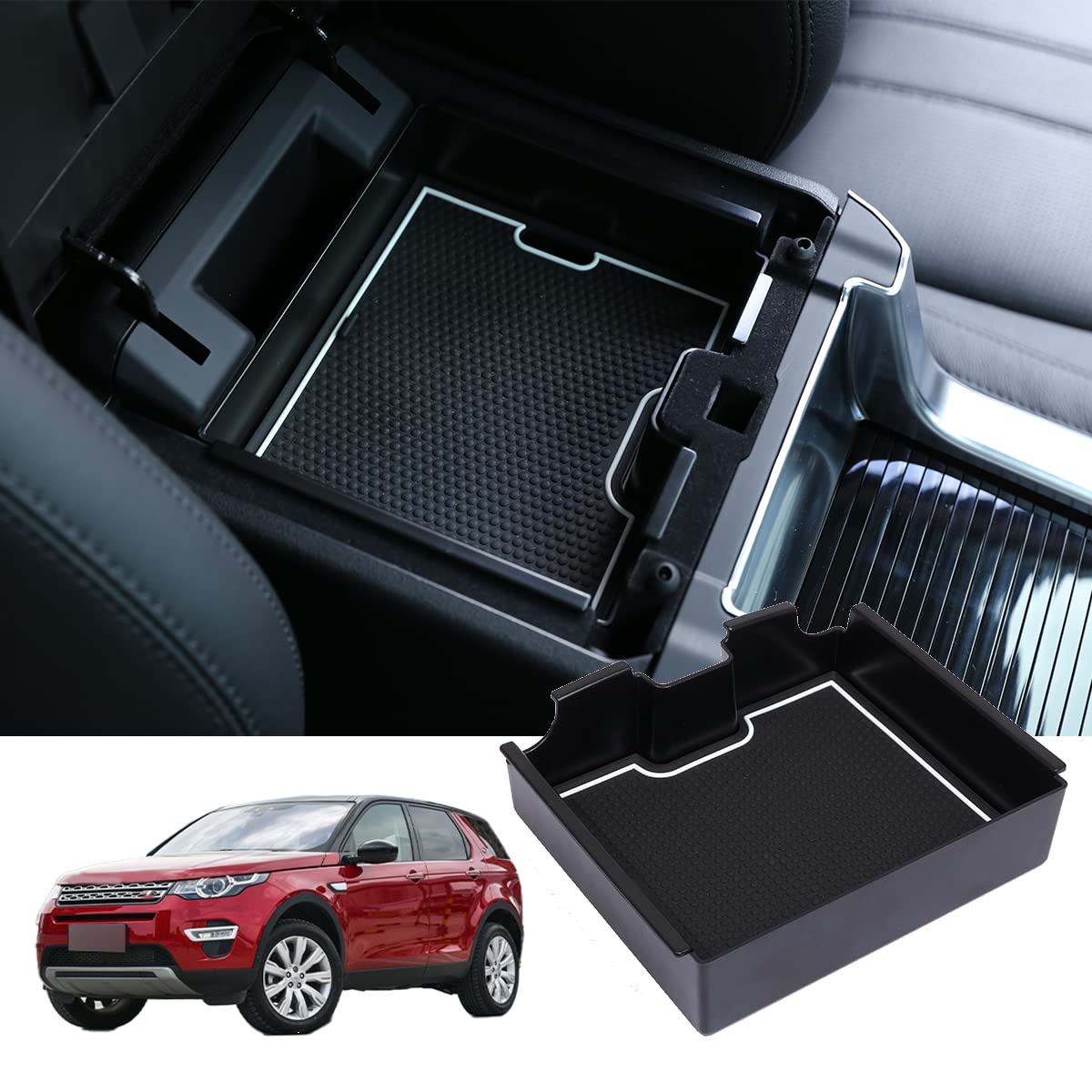 Central Handschuh Armlehne Box Tür Aufbewahrungsbox für Discovery Sport 2015 2016 2017 Zubehör von DIYUCAR