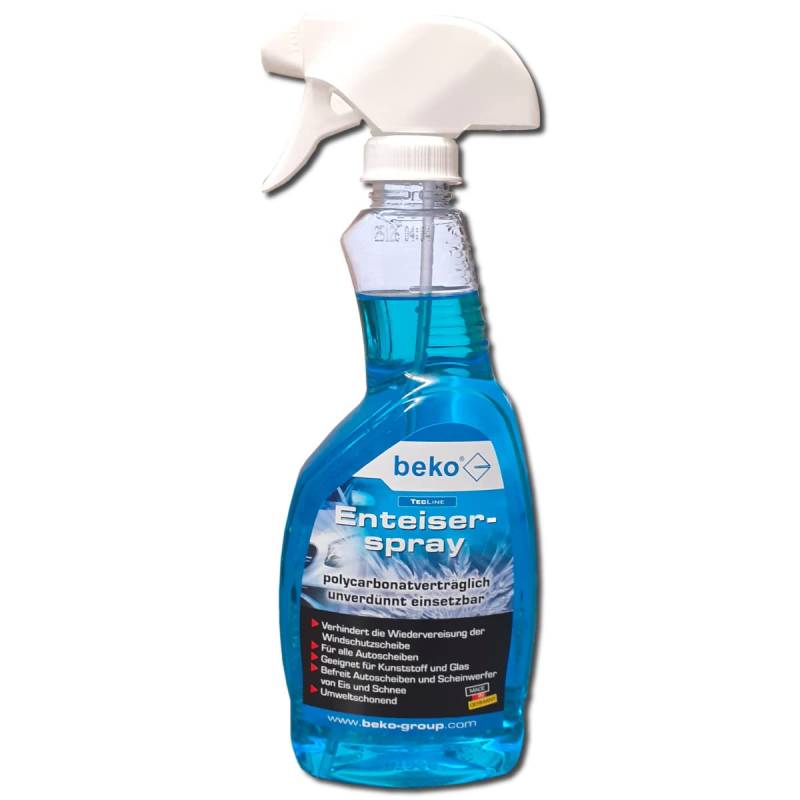 beko Auto Scheibenenteiser Spray 500ml Sprühflasche -30°C EIS Entferner sekundenschnelles enteisen von Scheiben ohne kratzen und eine rundum klare Sicht von beko