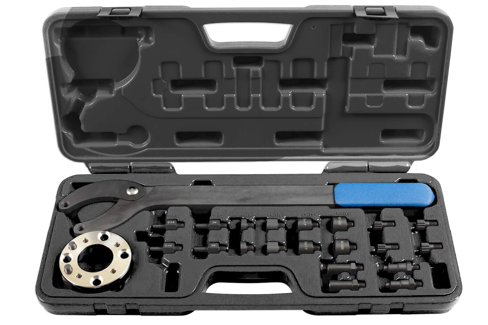 BELEY Riemenscheibenhalter Gegenhalteschlüssel Kurbelwellen Riemenscheiben Haltewerkzeuge 22PC Werkzeug Kompatibel mit VW/FürAudi/Für Skoda/Für SEAT OEM T10172A T10554 T40070 T40069 von BELEY