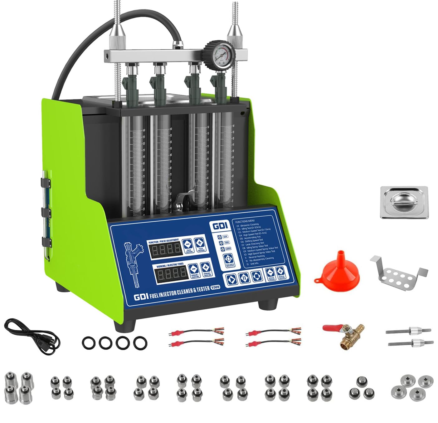 GDI 220V Ultrasonic Injection Reiniger - 6 Zylinder Kfz Einspritzdüsen Cleaner Tester zum prüfen von Benzin Einspritzdüsen Unterstützt GDI 12V 70V 120V Einspritzdüsenreinigungsgerät für Benzin Diesel GDI 220V Ultrasonic Injection Reiniger - 6 Zylinder Kfz Einspritzdüsen Cleaner Tester zum prüfen von Benzin Einspritzdüsen Unterstützt GDI 12V 70V 120V Einspritzdüsenreinigungsgerät für Benzin Diesel von BELEY