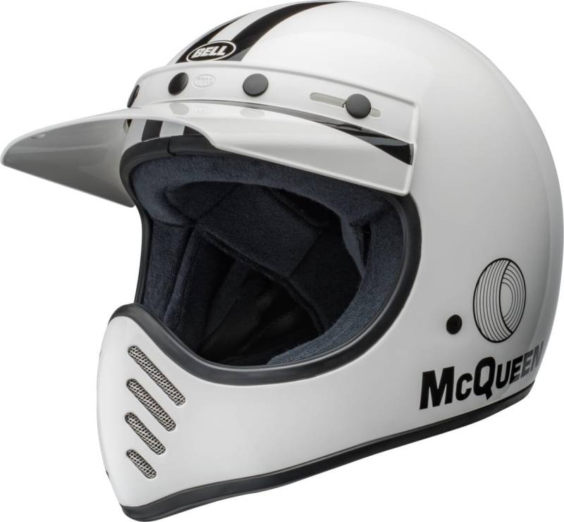 BELL HELM MOTO-3 ECE6 SMQ AGS WHITE/BLACK S von BELL