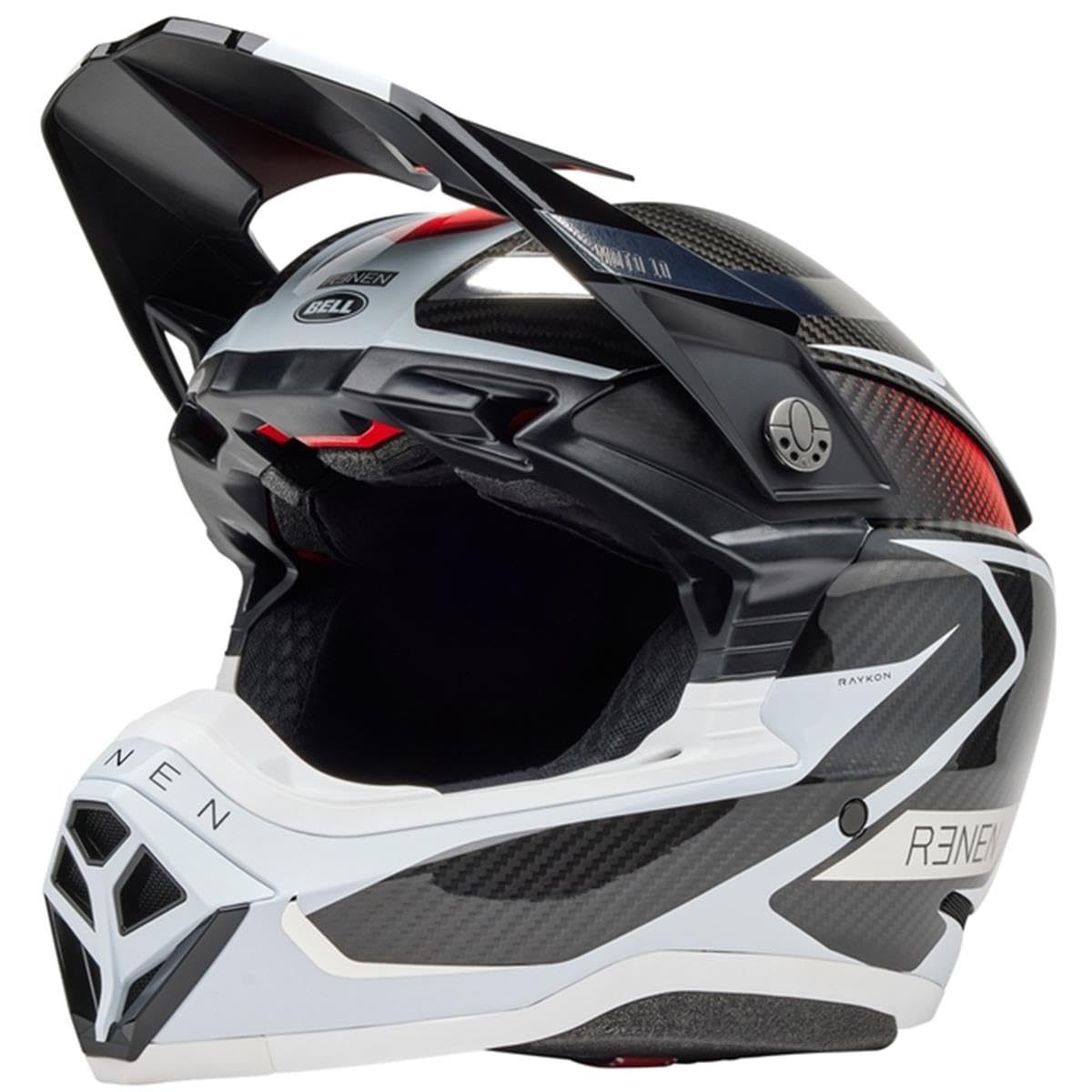 BELL HELMET MOTO-10 SPHERICAL RENEN RAYCON MATTE/GLOSS BLACK/WHITE M ECE6 BELL HELMET MOTO-10 SPHERICAL RENEN RAYCON MATTE/GLOSS BLACK/WHITE M ECE6 von BELL