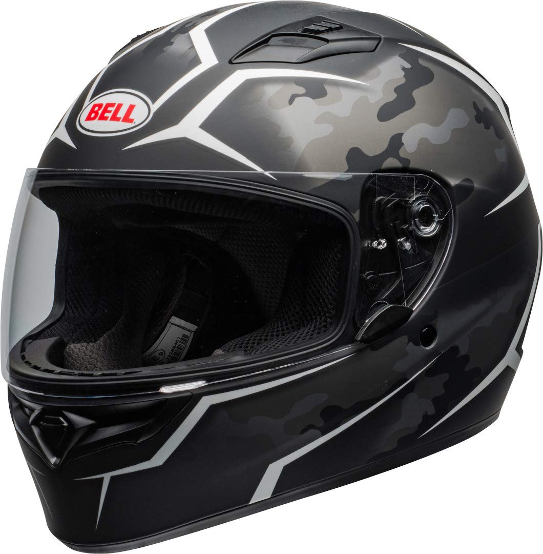 Bell HELMET QUALIFIER STEALTH CAMO MATTE BLACK/WHITE M von Bell Helmets