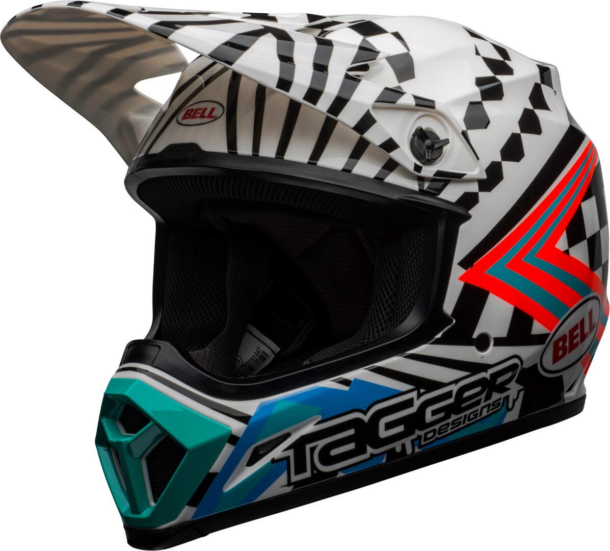 BELL Helmets Mx-9 Mips Tagger Check Me Out Gloss White/Black L von BELL
