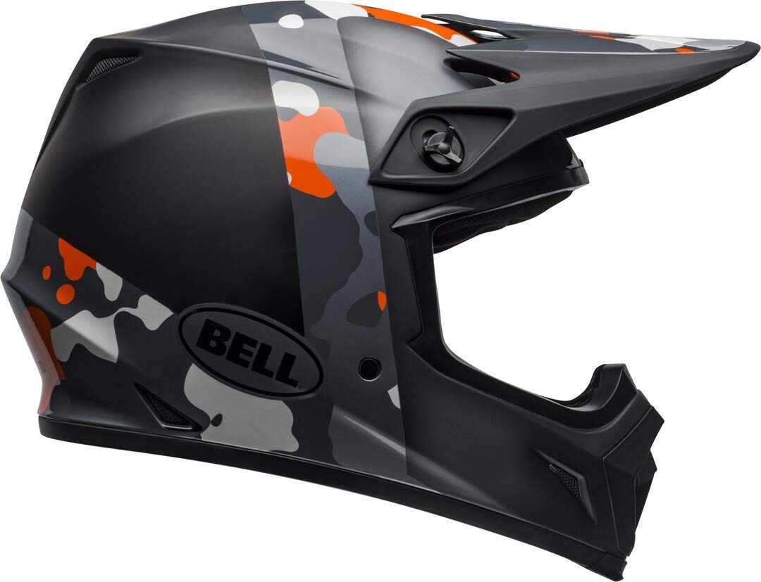 BELL Herren Moto-9 MIPS Helme, Presence Black FLO ORANGE CAMO, XL von BELL