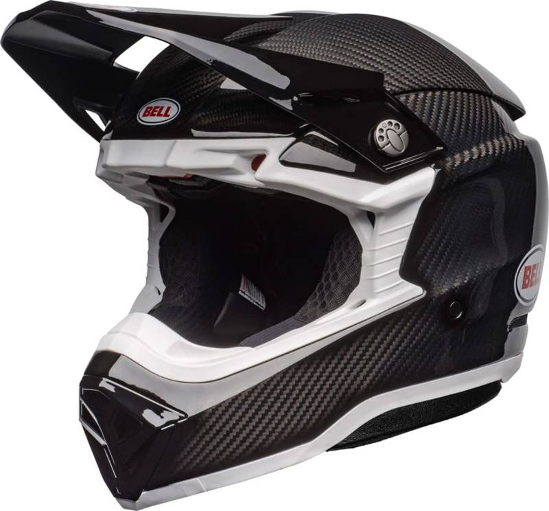 BELL HELMET MOTO-10 SPHERICAL GLOSS BLACK/WHITE XL ECE6 BELL HELMET MOTO-10 SPHERICAL GLOSS BLACK/WHITE XL ECE6 von BELL