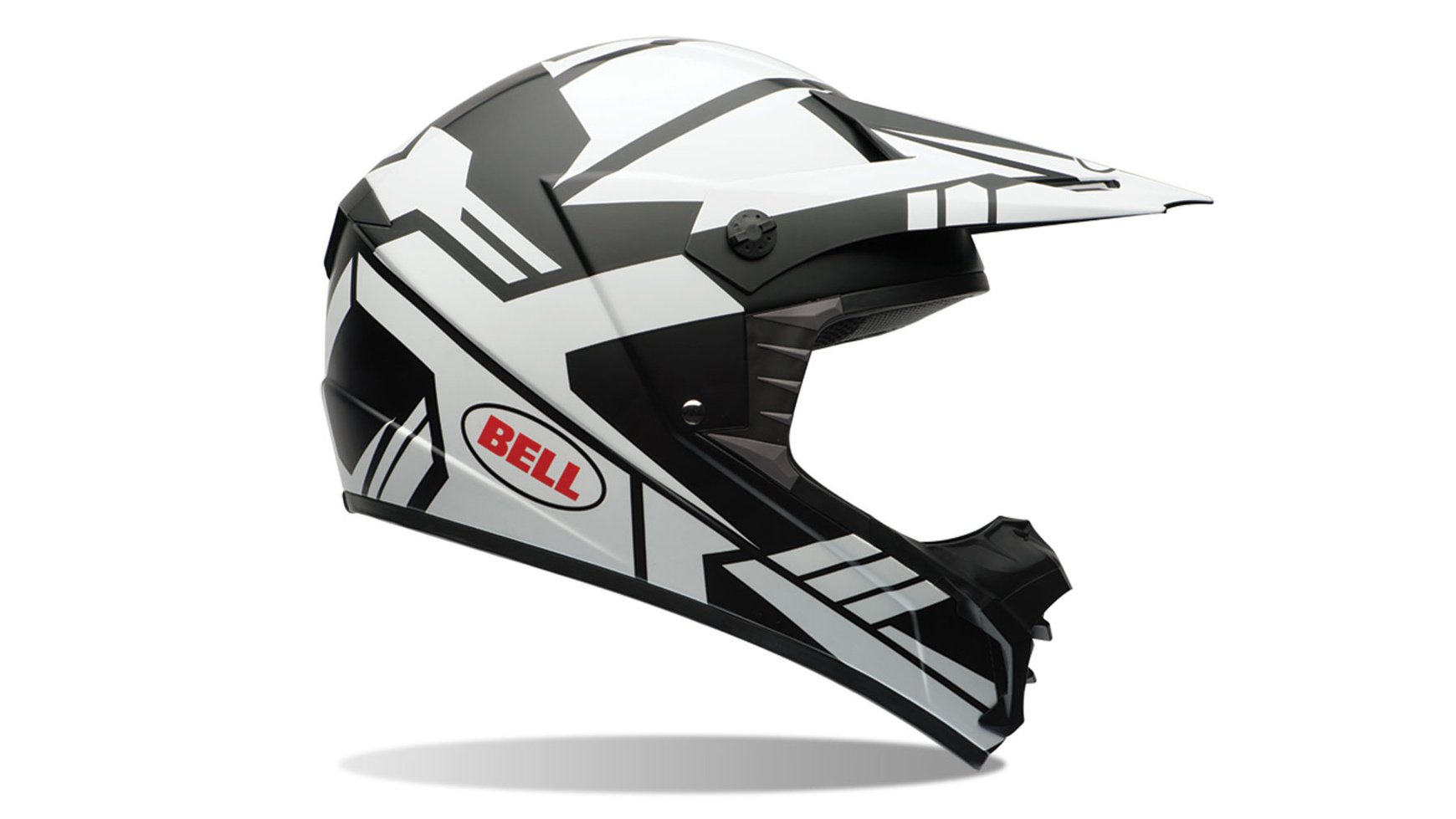 Bell Powersports SX-1 Motorradhelm, Mehrfarbig (Stack Mat Weiß), XXL von BELL