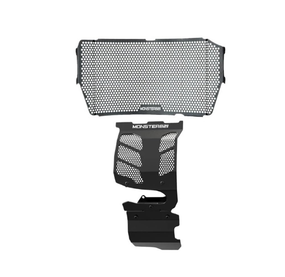Motorrad Kühler Schutz Grille Abdeckung Schutz Motor Gehäuse Schutz Für Monster 821 MONSTER821 Kühlerschutz Schutzgitter von BELWEIS