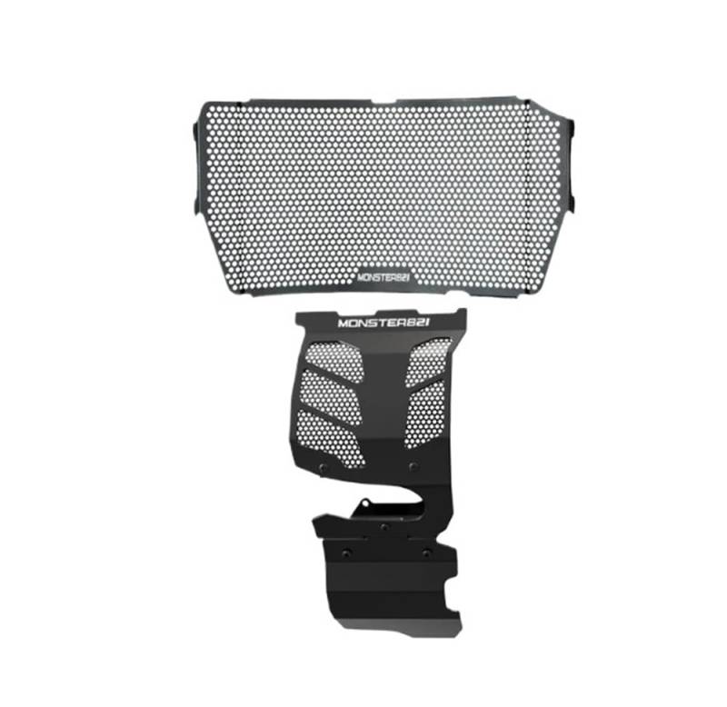 Motorrad Kühler Schutz Grille Abdeckung Schutz Motor Gehäuse Schutz Für Monster 821 MONSTER821 Kühlerschutz Schutzgitter von BELWEIS