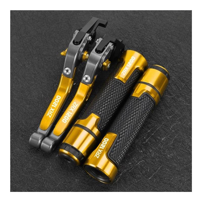 Motorrad Kupplungstrommel Bremshebelgriff FÜR ZRX1200 ZRX 1200 1999-2007 Einstellbare Bremse Kupplung Hebel Griff Bar Hand Grip Enden Motorrad Zubehör Aluminium von BELWEIS