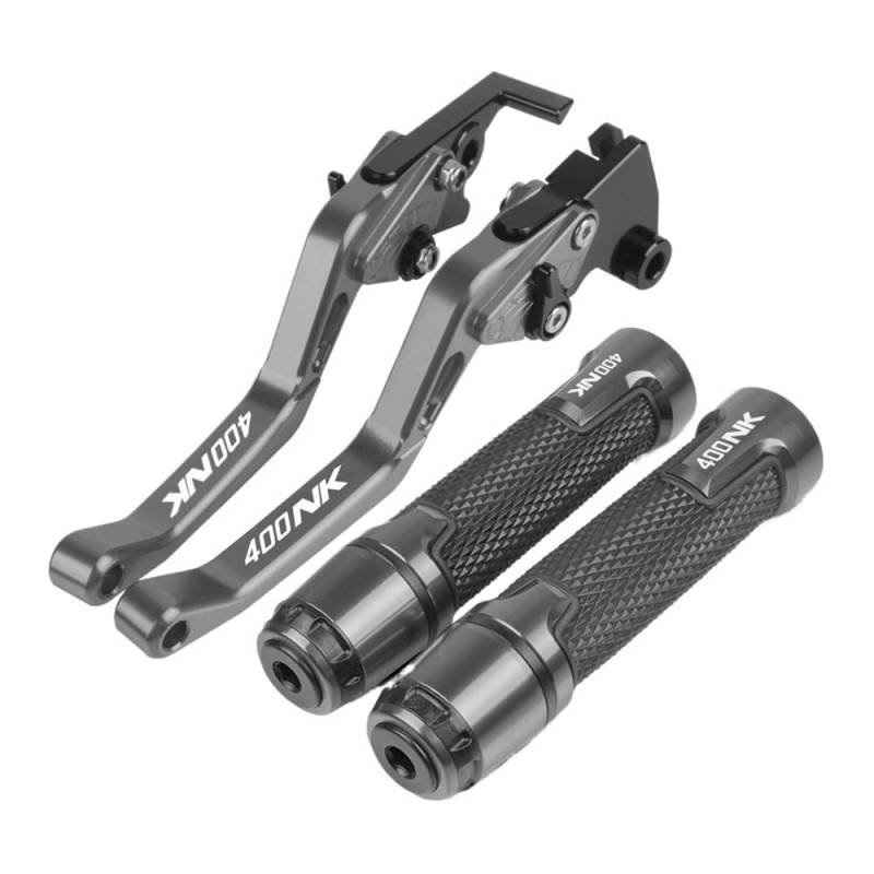 Motorrad Kupplungstrommel Bremshebelgriff Motorrad CNC Aluminium Zubehör Bremse Kupplung Hebel Lenker Knöpfe Griff Hand Griffe Enden Für 400NK 400 NK 2018-2019 von BELWEIS