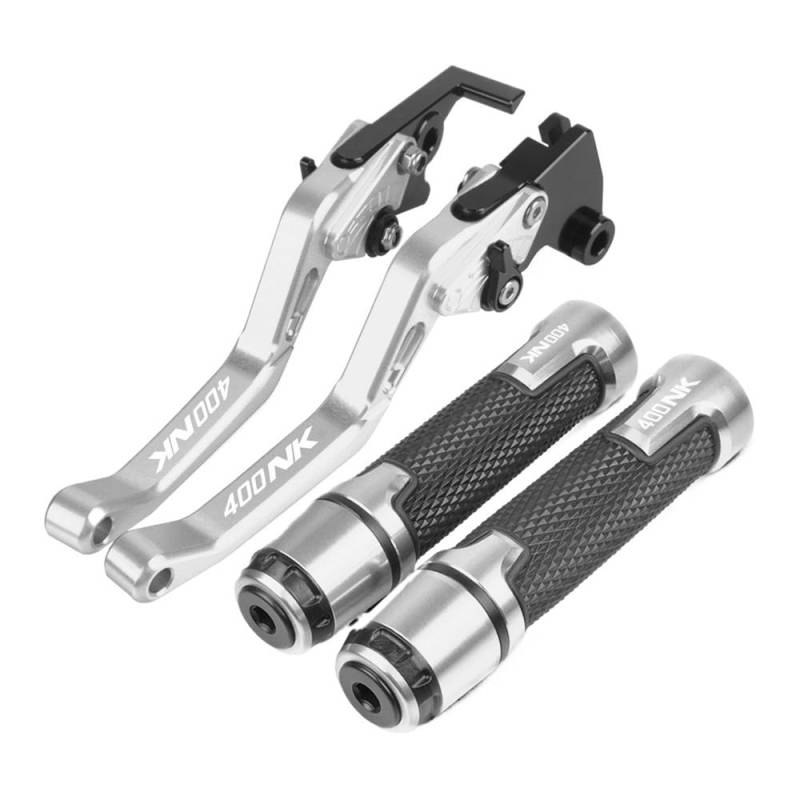Motorrad Kupplungstrommel Bremshebelgriff Motorrad CNC Aluminium Zubehör Bremse Kupplung Hebel Lenker Knöpfe Griff Hand Griffe Enden Für 400NK 400 NK 2018-2019 von BELWEIS