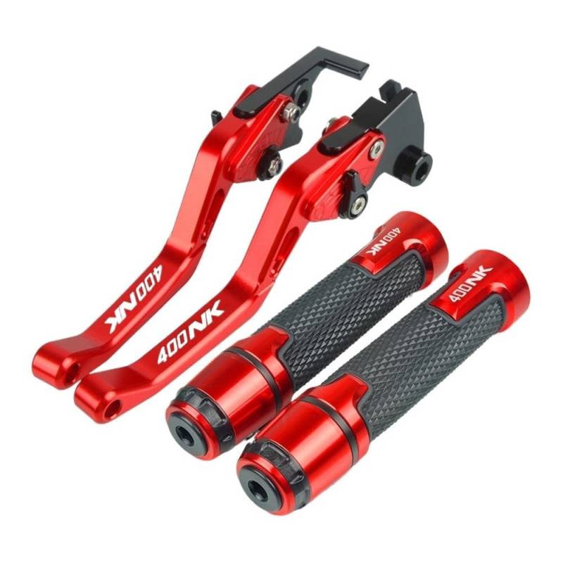 Motorrad Kupplungstrommel Bremshebelgriff Motorrad CNC Aluminium Zubehör Bremse Kupplung Hebel Lenker Knöpfe Griff Hand Griffe Enden Für 400NK 400 NK 2018-2019 von BELWEIS