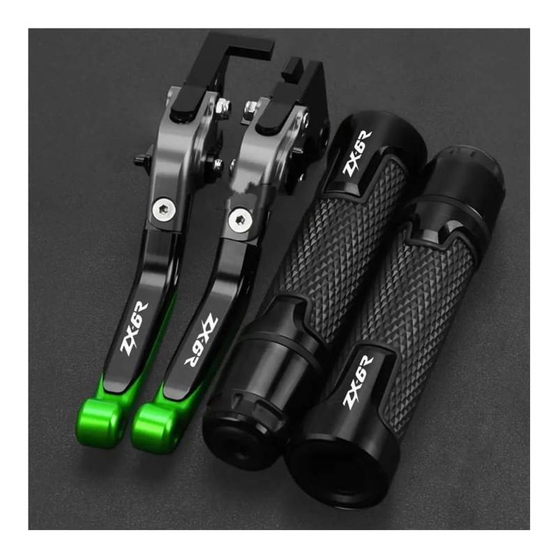 Motorrad Kupplungstrommel Bremshebelgriff Motorrad Verstellbare Griffe Bremskupplungshebel Lenkergriffe Für ZX6R ZX 6R 636 ZX6 R ZX-6R 2005 2006 von BELWEIS
