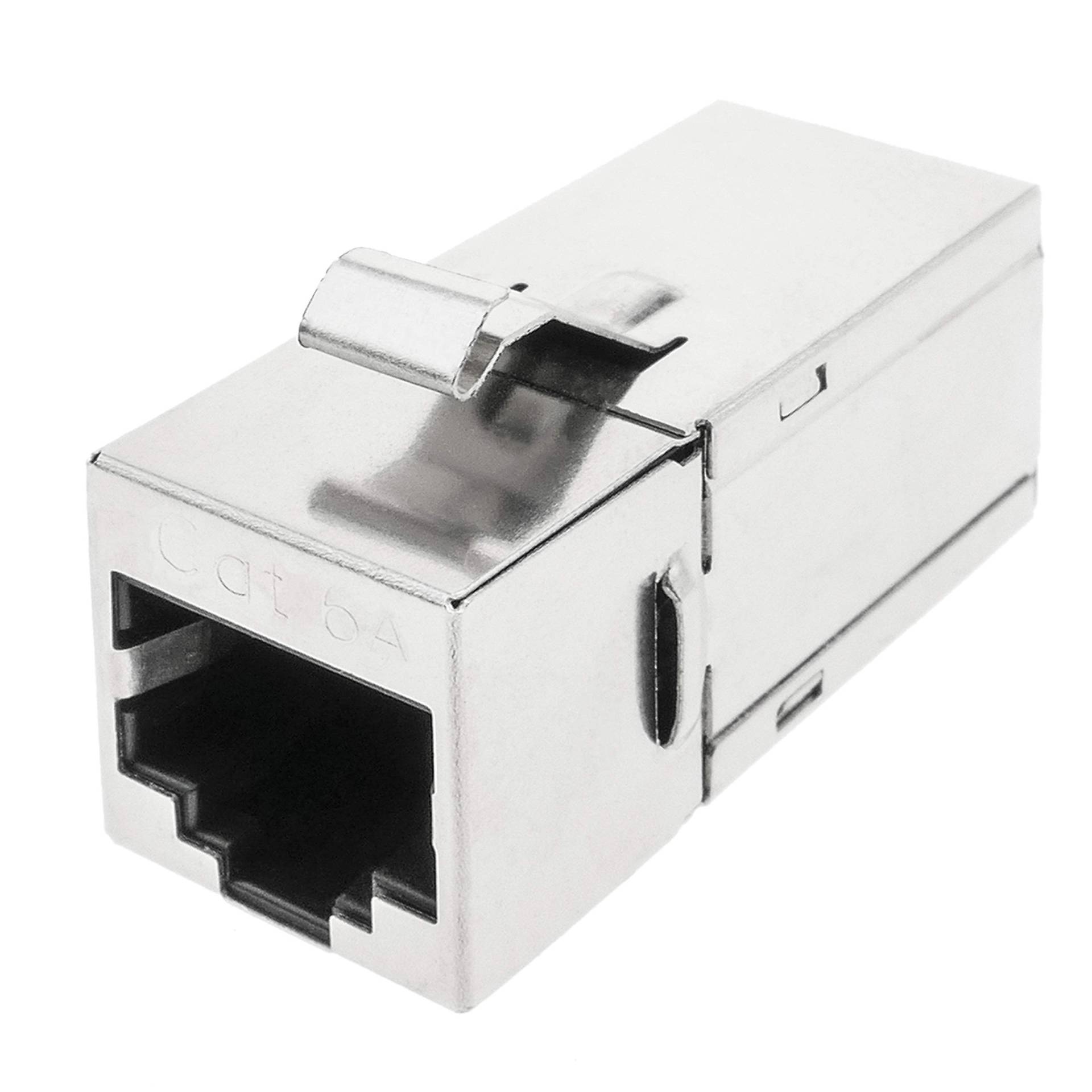 BeMatik Keystone RJ45 weiblich auf RJ45 weiblich Cat.6A FTP kompakt Metall (RX037) von BEMATIK.COM