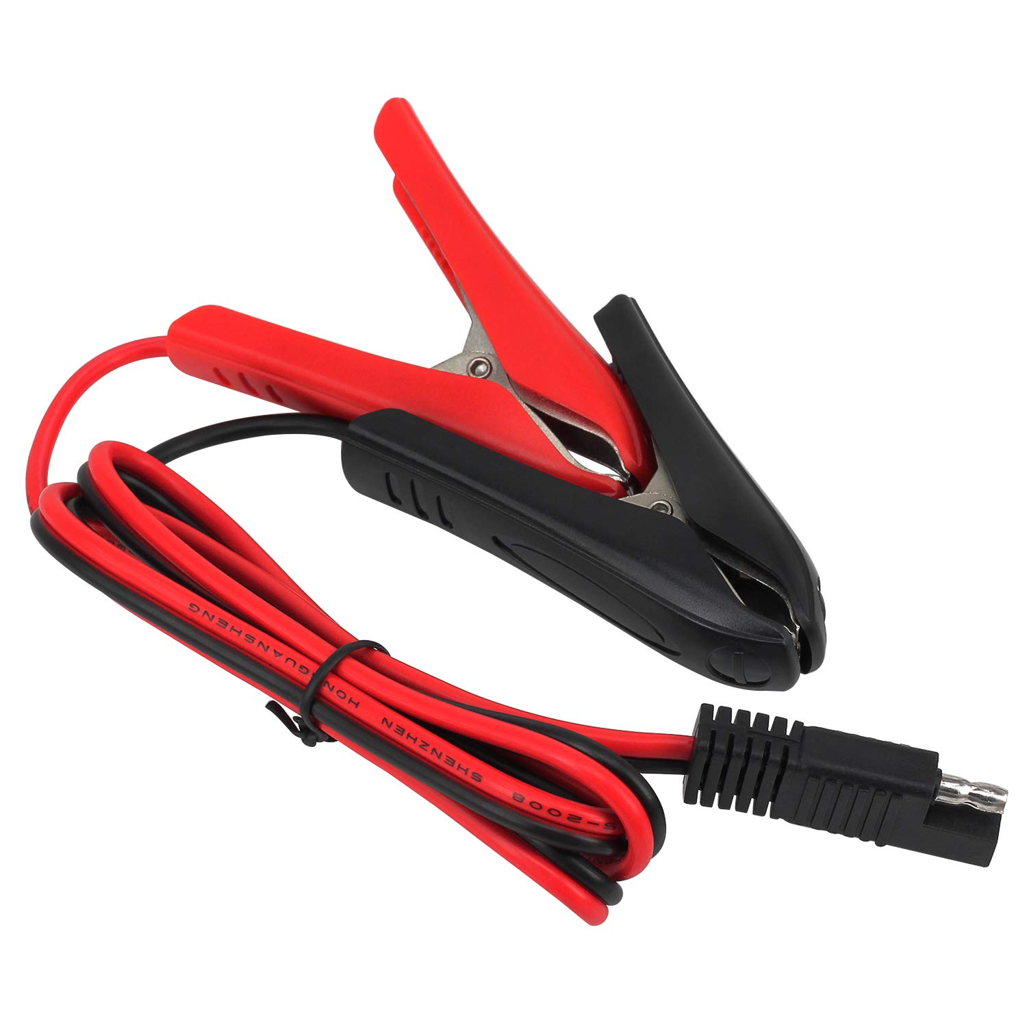 BENACES Krokodilklemme auf SAE-Stecker, 12 V, Krokodilklemme, Klemme auf SAE 2-polig, Schnelltrennadapter, Lade-Verlängerungskabel, für Solarpanel, Autos, Motorräder BENACES Krokodilklemme auf SAE-Stecker, 12 V, Krokodilklemme, Klemme auf SAE 2-polig, Schnelltrennadapter, Lade-Verlängerungskabel, für Solarpanel, Autos, Motorräder von BENACES