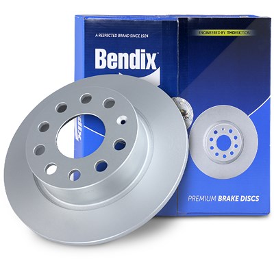 Bendix 1x Bremsscheibe voll hinten [Hersteller-Nr. BDS1007] für Audi, Seat, Skoda, VW von Bendix