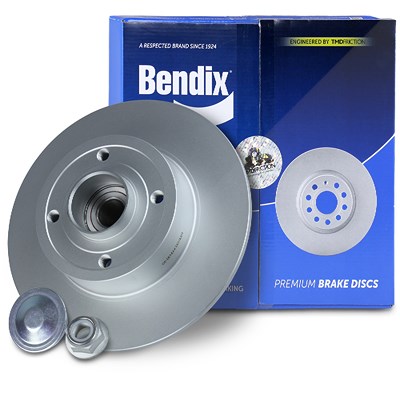 Bendix 1x Bremsscheibe voll hinten [Hersteller-Nr. BDS1051] für Nissan, Renault von Bendix
