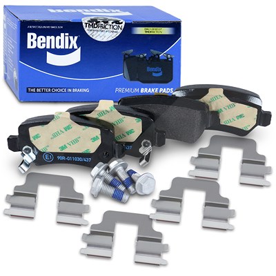 Bendix Bremsbelagsatz hinten [Hersteller-Nr. BPD1057] für Chevrolet, Kia, Opel von Bendix
