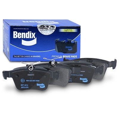 Bendix Bremsbelagsatz hinten [Hersteller-Nr. BPD1075] für Audi, Seat, Skoda, VW von Bendix