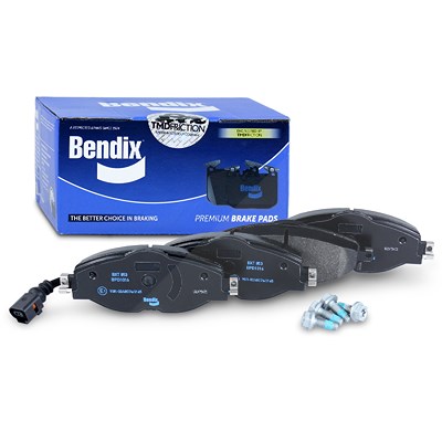 Bendix Bremsbelagsatz mit Warnkontakt vorne [Hersteller-Nr. BPD1016] für Audi, Cupra, Seat, Skoda, VW von Bendix
