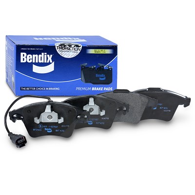 Bendix Bremsbelagsatz mit Warnkontakt vorne [Hersteller-Nr. BPD1433] für VW von Bendix