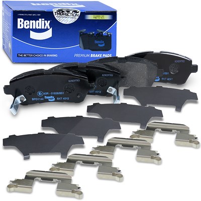 Bendix Bremsbelagsatz vorne [Hersteller-Nr. BPD1144] für Daihatsu, Ford, Mazda, Subaru, Suzuki von Bendix