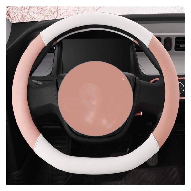 Auto Lenkradabdeckung Für 15 Zoll Abdeckung PU Lenkrad Auto Lenkrad Abdeckung 38CM Abdeckung Lenkrad Schutz(Peach D) von BENELKZAFA