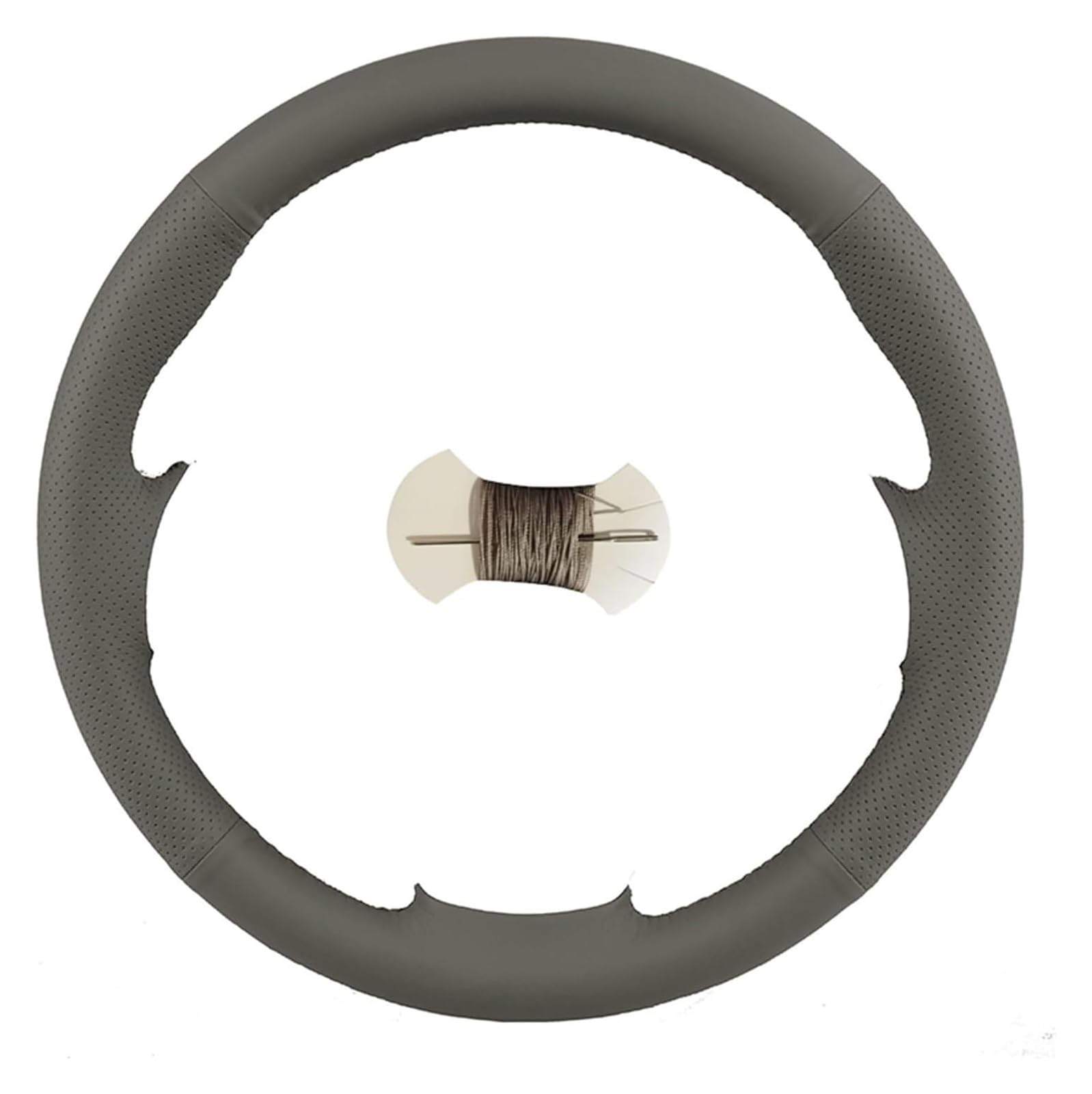 Auto Lenkradabdeckung Für 530 523 523li 525 520li 535 545i E60 Radgeflecht Handgenähte Kunstleder-Autolenkradabdeckung(Gray) von BENELKZAFA