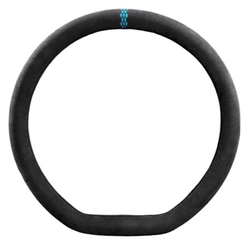 Auto Lenkradabdeckung Für A3 A4 A5 A6 A7 S7 S8 Q2 Q3 Q5 Q7 Q8 SQ5 TT 8n RS6 RS7 Lenkrad Autozubehör 38cm Lenkradabdeckung(Blue D-Type) von BENELKZAFA