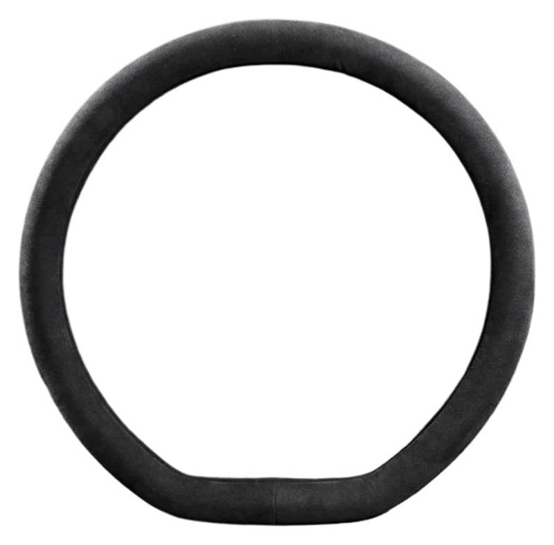 Auto Lenkradabdeckung Für A3 A4 A5 A6 A7 S7 S8 Q2 Q3 Q5 Q7 Q8 SQ5 TT 8n RS6 RS7 Lenkrad Autozubehör 38cm Lenkradabdeckung(Pure Black D-Type) von BENELKZAFA