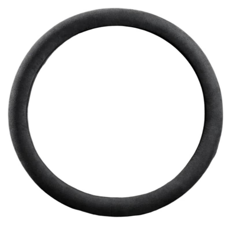 Auto Lenkradabdeckung Für A3 A4 A5 A6 A7 S7 S8 Q2 Q3 Q5 Q7 Q8 SQ5 TT 8n RS6 RS7 Lenkrad Autozubehör 38cm Lenkradabdeckung(Pure Black O-Type) von BENELKZAFA
