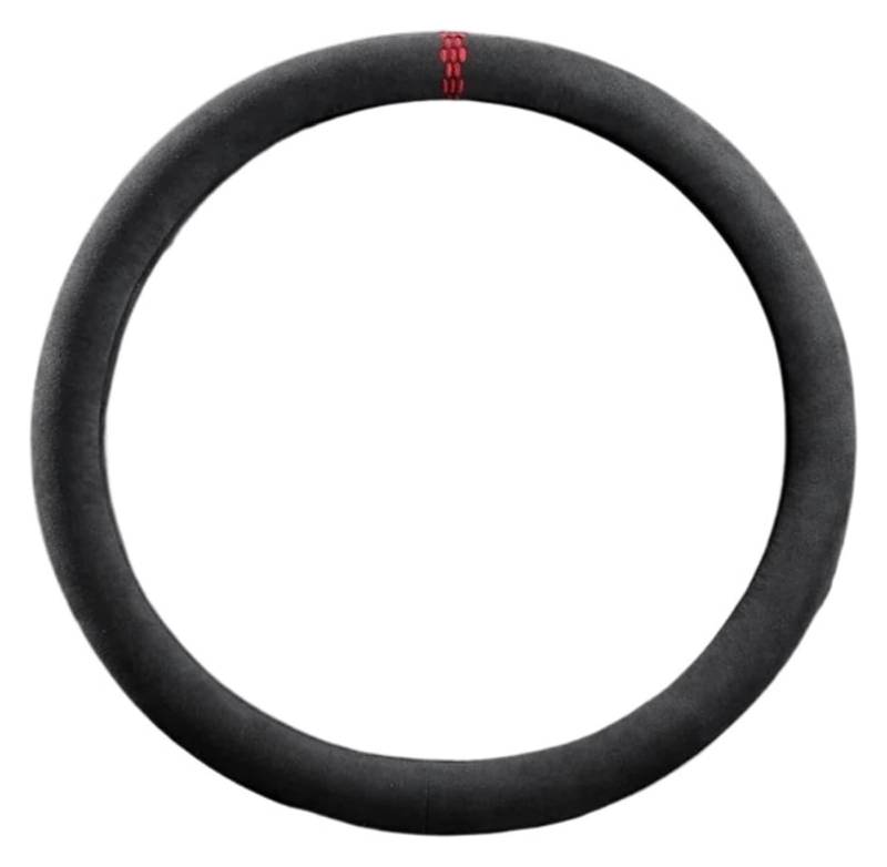 Auto Lenkradabdeckung Für A3 A4 A5 A6 A7 S7 S8 Q2 Q3 Q5 Q7 Q8 SQ5 TT 8n RS6 RS7 Lenkrad Autozubehör 38cm Lenkradabdeckung(Red O-Type) von BENELKZAFA