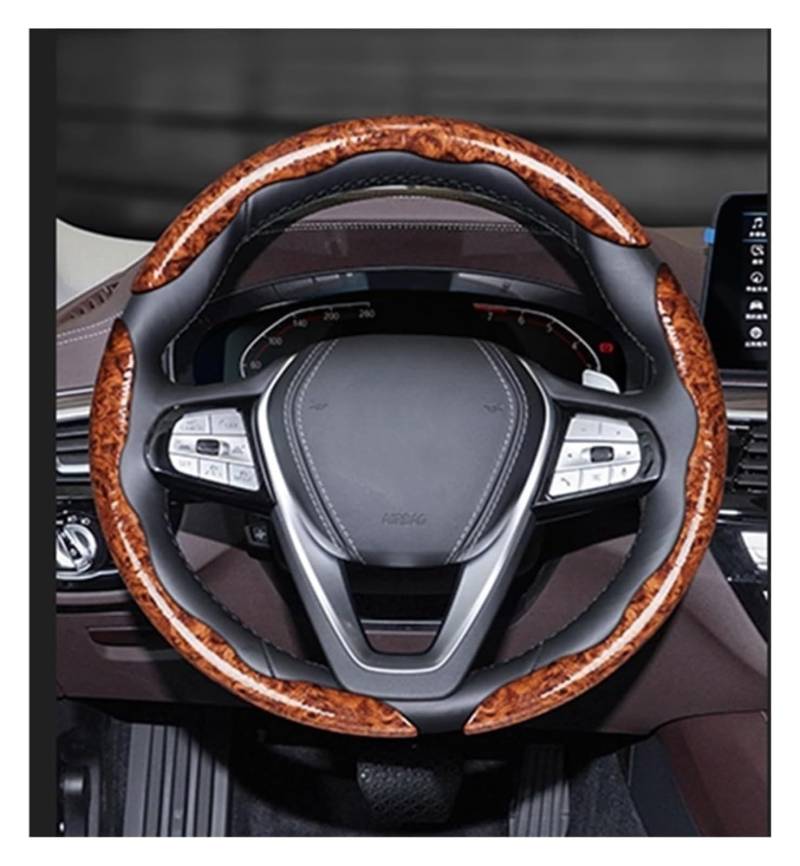 Auto Lenkradabdeckung Für Auto Universal Halb Set Karte Stil Dekorative Griff Abdeckung Lenkrad Abdeckungen Schutz(2PCS Red) von BENELKZAFA