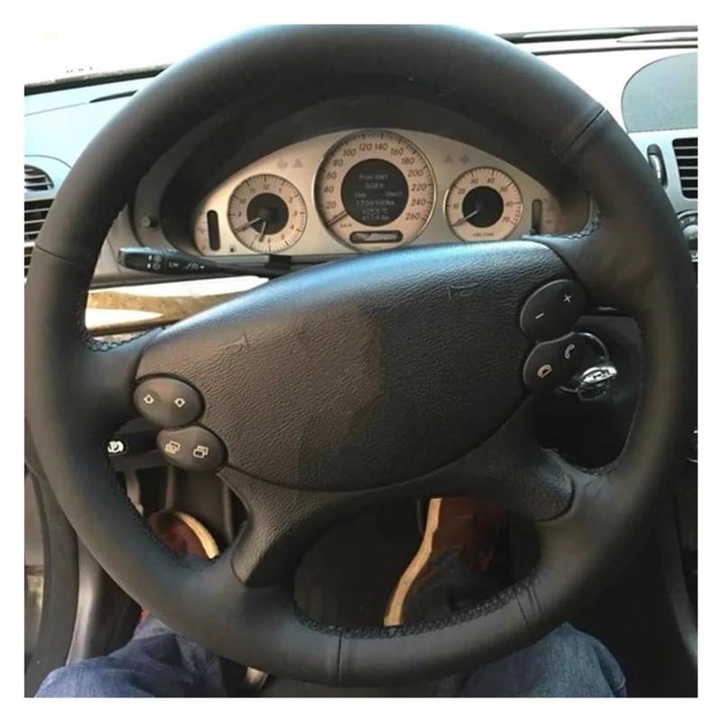 Auto Lenkradabdeckung Für E-Klasse W211 E230 E280 E350 CLS-Klasse CLS350 CLS500 Custom Car Lenkradbezug Aus Echtem Leder(No Hole Leather) von BENELKZAFA