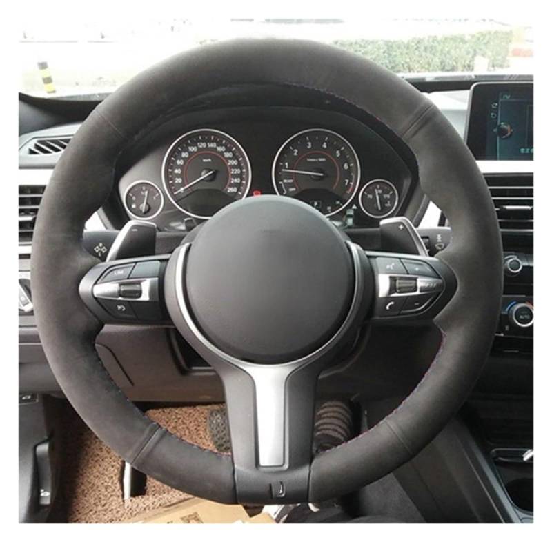 Auto Lenkradabdeckung Für F87 M2 F80 M3 F82 M4 M5 F12 F13 M6 F85 X5 Wildleder-Flechtbezug Auto-Lenkradbezüge Lenkradschutz(Style 5) von BENELKZAFA