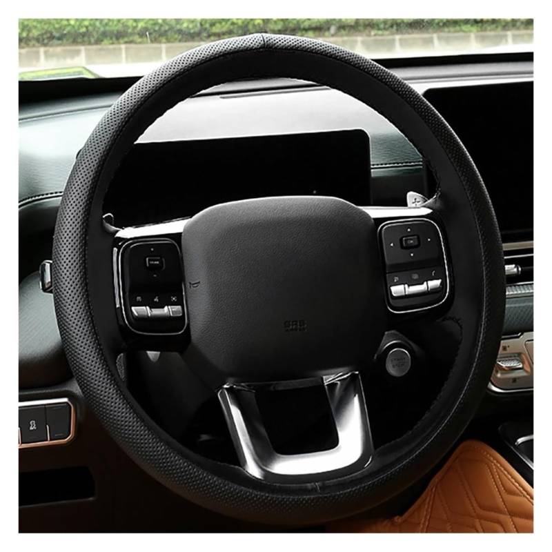 Auto Lenkradabdeckung Für Great Wall Haval H5 II 2023 2024 Leder Handgenähte Lenkradabdeckung Autoinnenausstattung Lenkradschutz von BENELKZAFA
