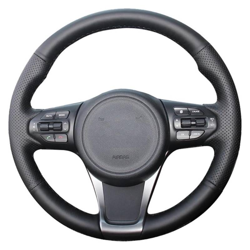 Auto Lenkradabdeckung Für Haval H6 3. Generation 2021-2023 Handnähen Autolenkung Lenkradschutzabdeckung Lenkradschutz(Dark Gray Thread) von BENELKZAFA