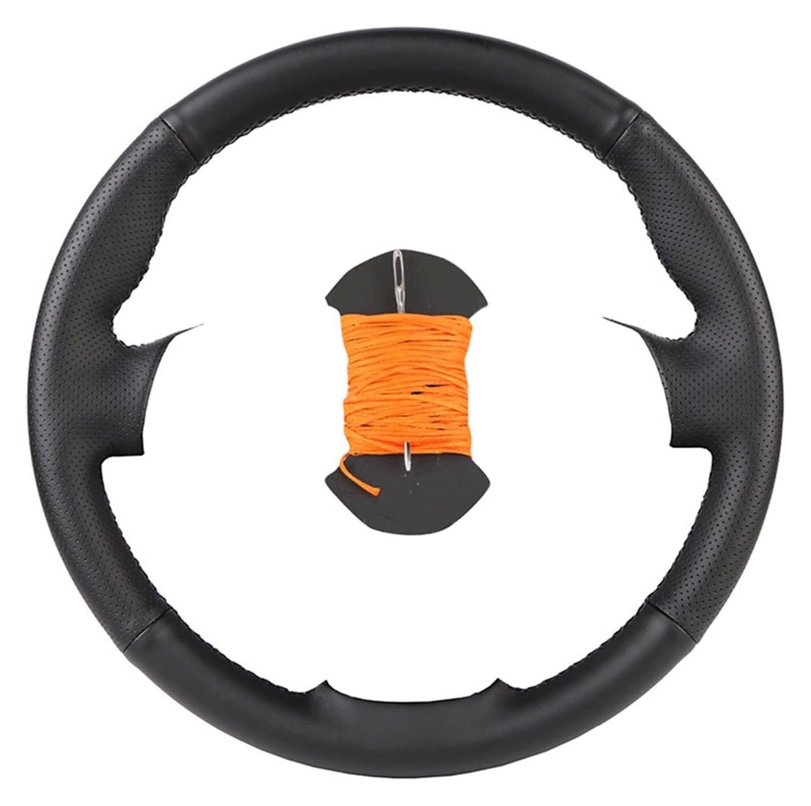 Auto Lenkradabdeckung Für Kia Für Sorento 2003-2009 Lederlenkradabdeckung, DIY-Lenkradabdeckung Für Individuelle Autolenkradabdeckung(Orange) von BENELKZAFA