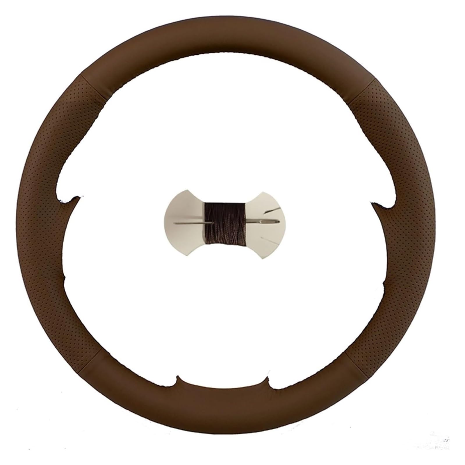 Auto Lenkradabdeckung Für W163 M-Klasse ML230 270 320 350 430 500 Lenkradgeflecht Kunstleder Auto Lenkradbezug(Braun) von BENELKZAFA