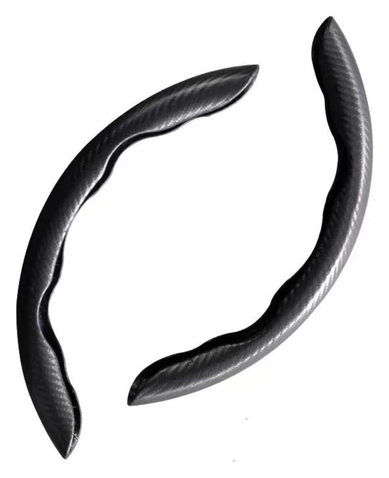 Auto Lenkradabdeckung Kann Das Lenkrad Vor Beschädigungen Und Verschleiß Durch Langfristige Nutzung Direkte Sonneneinstrahlung Und Temperaturschwankungen Schützen(Black 2PCS) von BENELKZAFA